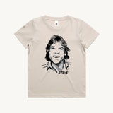 Steve Kids T shirt bone by High Tees.