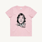 Steve Kids T shirt pink by High Tees.