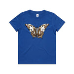 Tailed Emperor Butterfly Kids T shirt Blue by High Tees