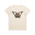 Tailed Emperor Butterfly Kids T shirt Natural by High Tees