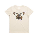 Tailed Emperor Butterfly Kids T shirt Natural by High Tees