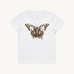 Tailed Emperor Butterfly Kids T shirt White by High Tees