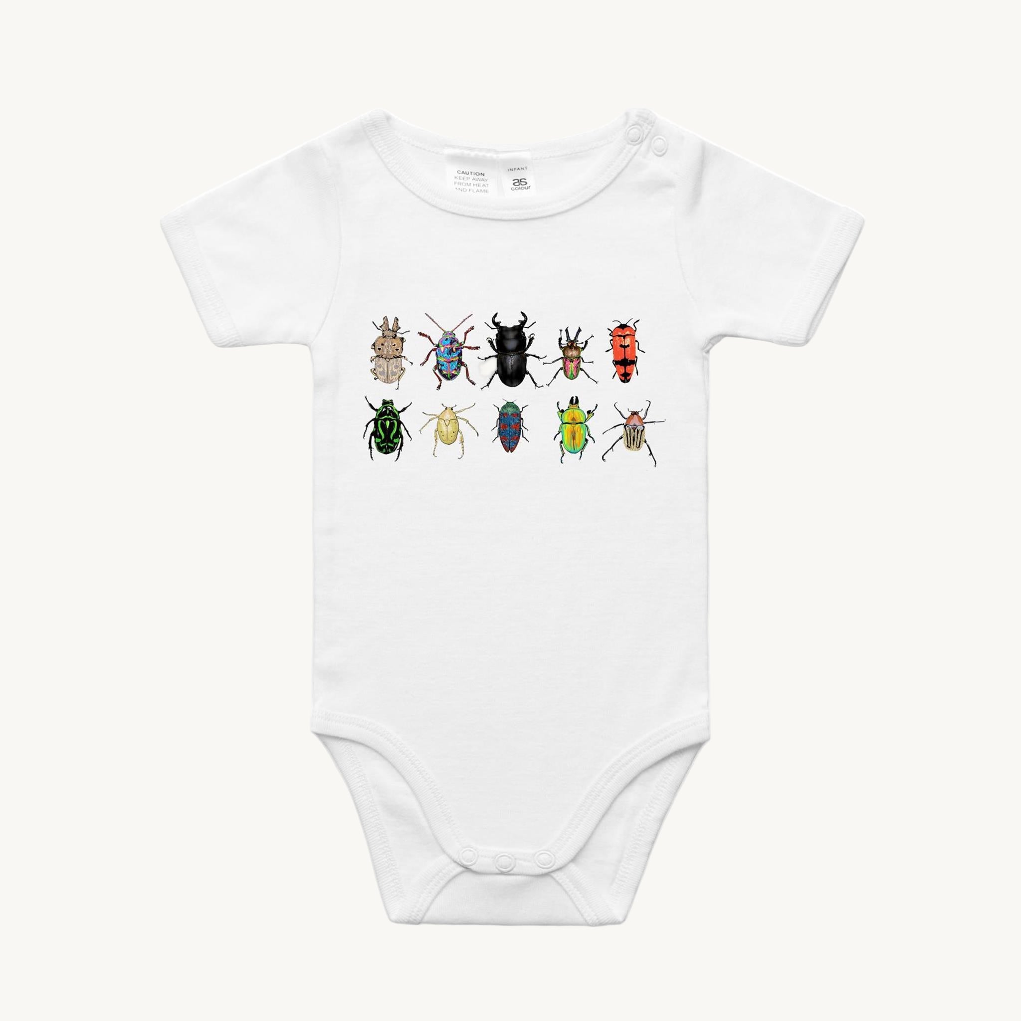 The Beetles All in One Romper White by High Tees