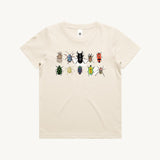 The Beetles Kids Tshirt Natural by High Tees. 10 Australian beetles drawn by High Tees. 