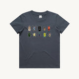 The Beetles Kids Tshirt Petrol by High Tees. 10 Australian beetles drawn by High Tees. 