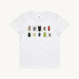 The Beetles Kids Tshirt White by High Tees. 10 Australian beetles drawn by High Tees. 