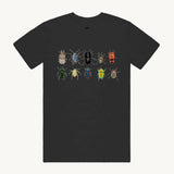 The Beetles Unisex T shirt Black by High Tees