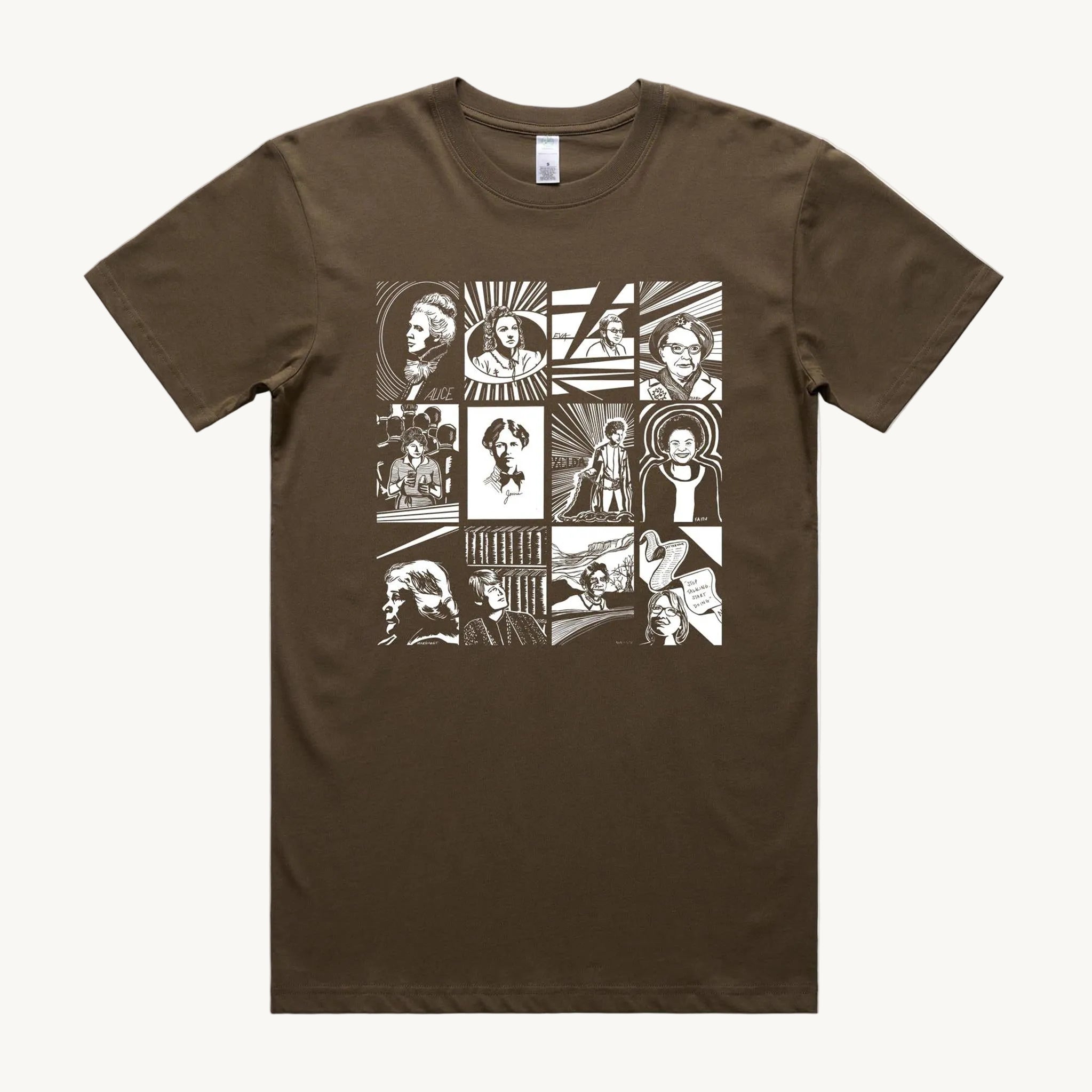 The Changemaker Straight Fit Walnut T shirt by High Tees