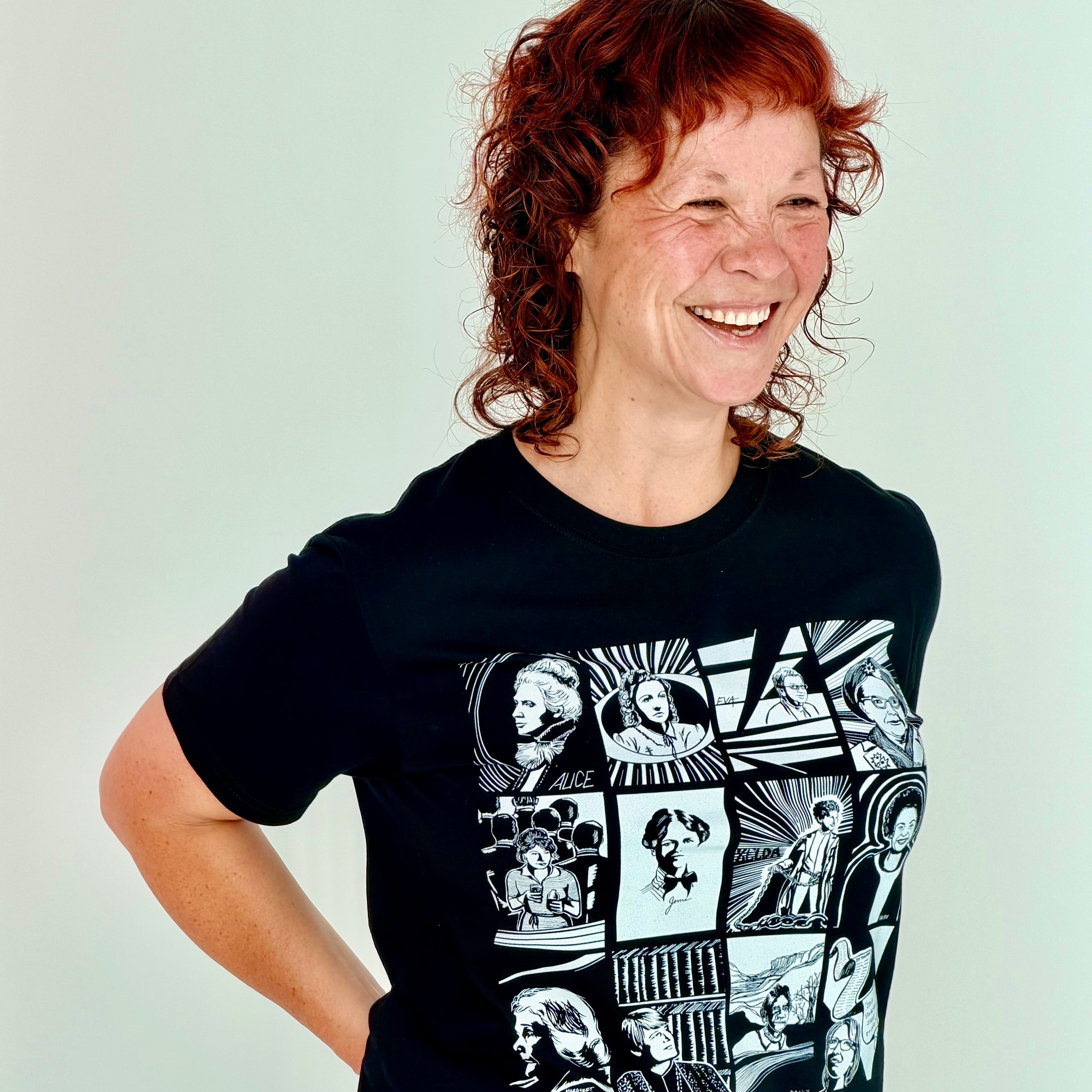 The Changemakers Womens Black T shirt by High Tees