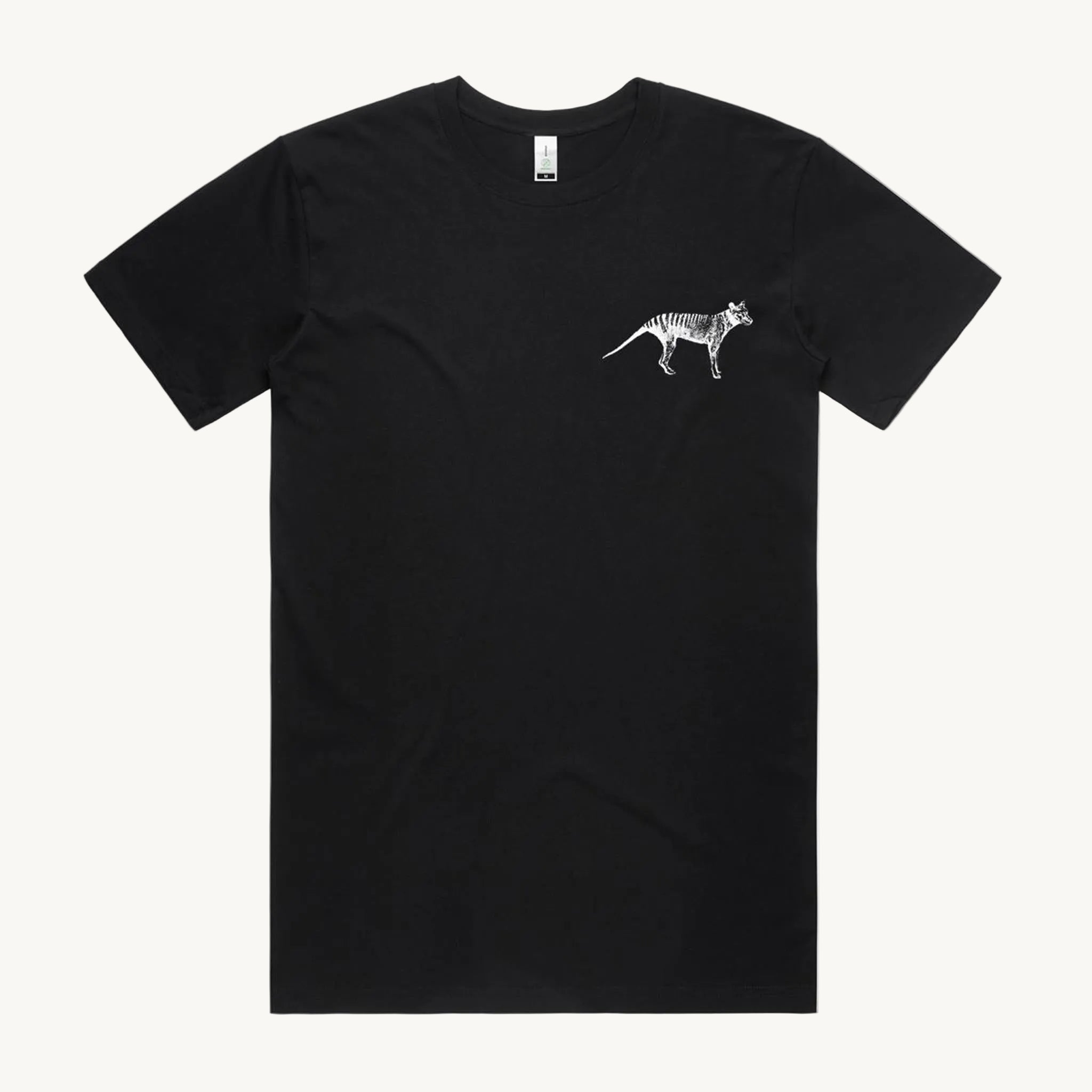 Thylacine Black Pocket Print T shirt by High Tees