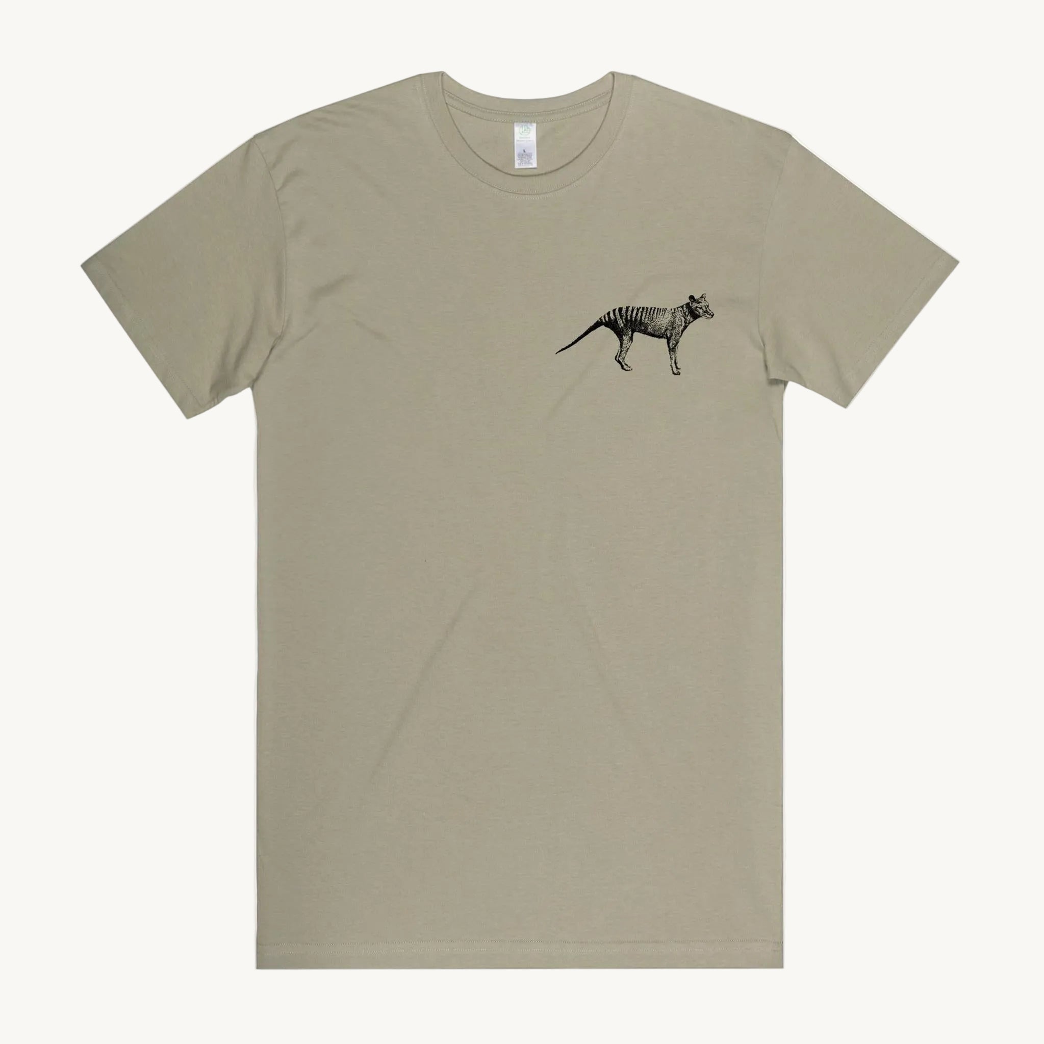 Thylacine Eucalyptus Pocket Print T shirt by High Tees