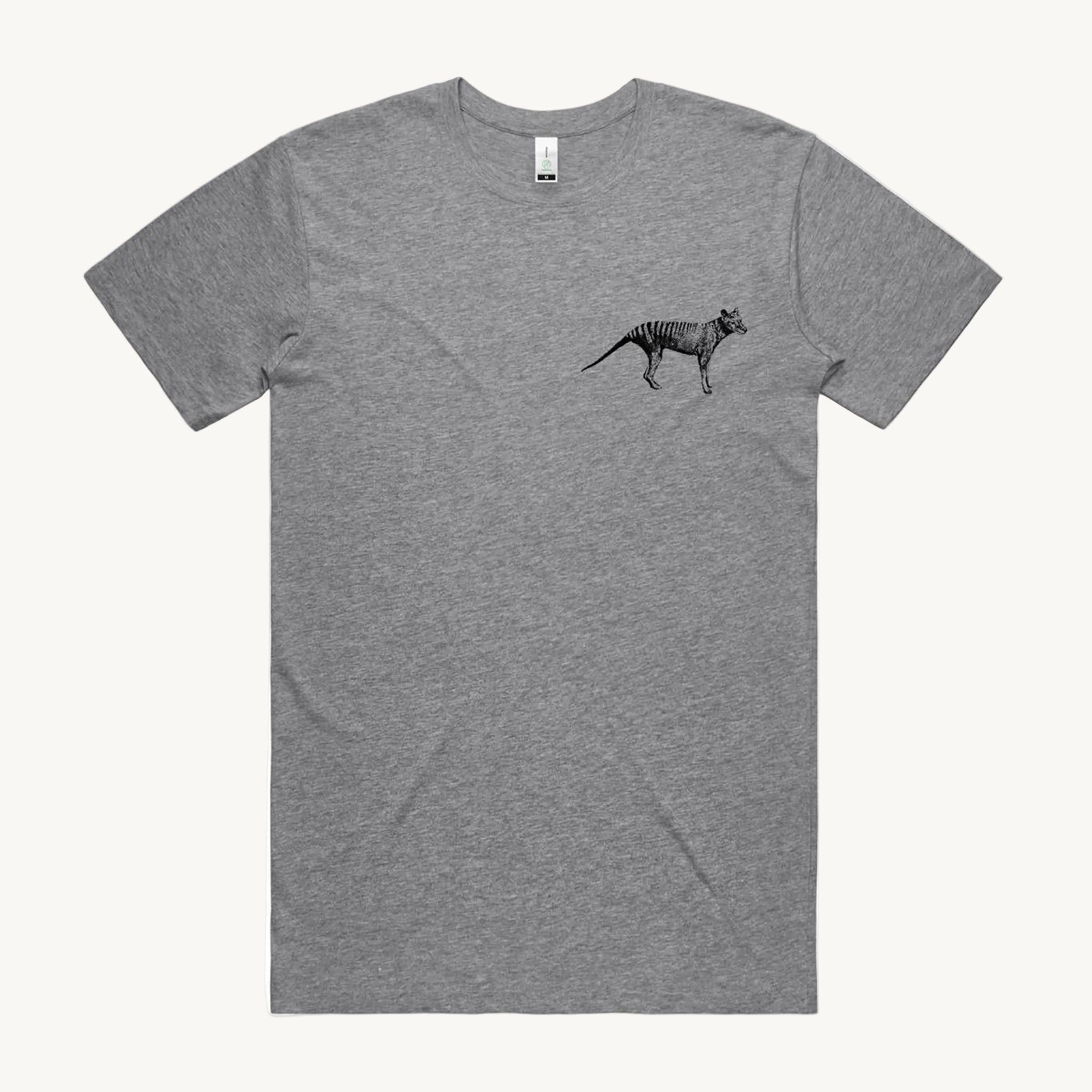 Thylacine Grey Pocket Print T shirt By High Tees