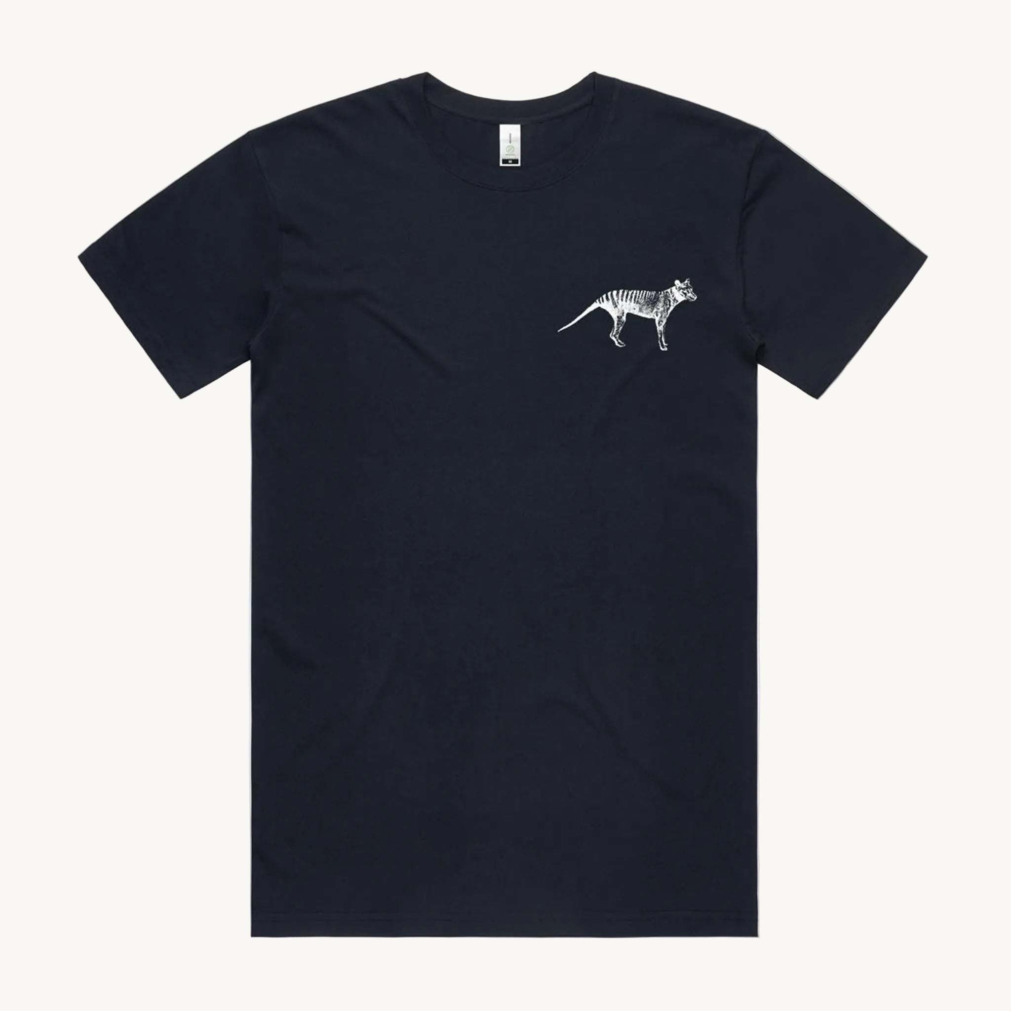 Thylacine Navy Pocket Print T shirt by High Tees
