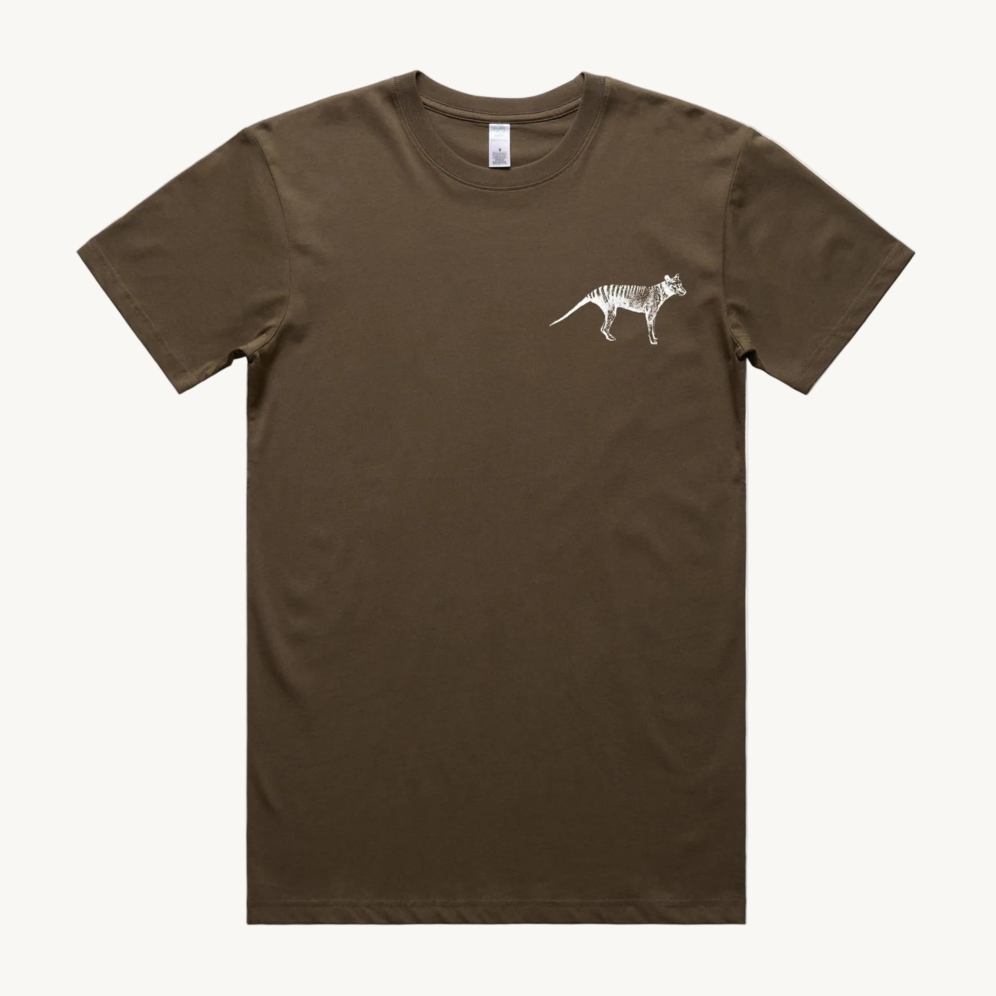 Thylacine Walnut Pocket Print T shirt by High Tees