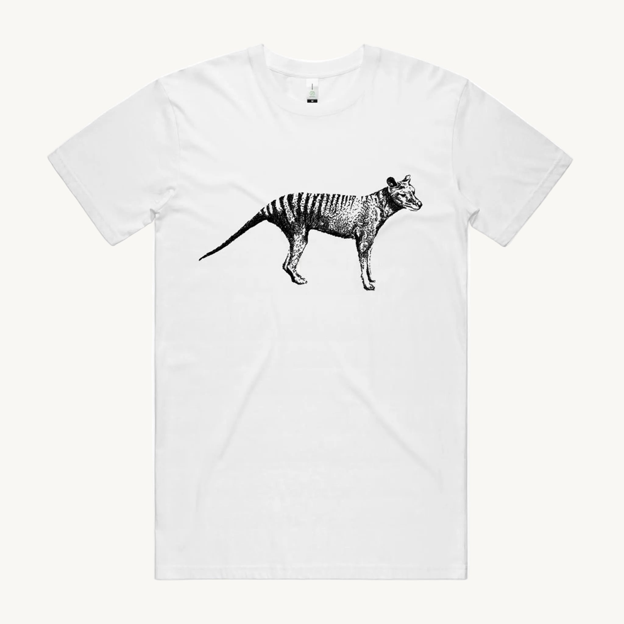 Thylacine White Unisex Tshirt by High Tees.