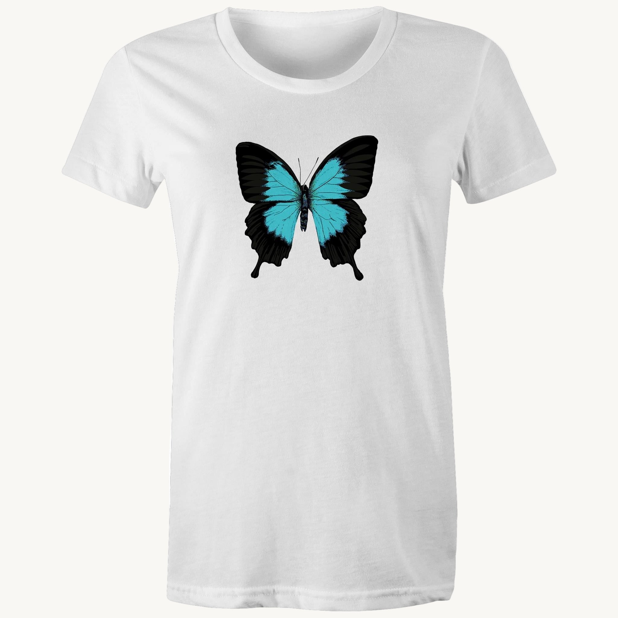 Ulysses Shallowtail Butterfly White T shirt