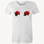 Warratah printed on 100% organic cotton t shirt