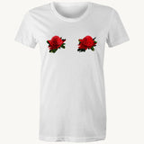 Warratah printed on 100% organic cotton t shirt