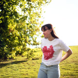 Red Finger Coral White T shirt by High Tees