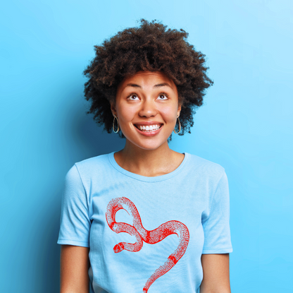 Ringed Brown Snake Red - Women's Maple Tee