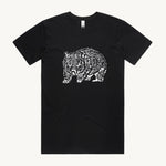 Wombat Black Regular T shirt by High Tees. 