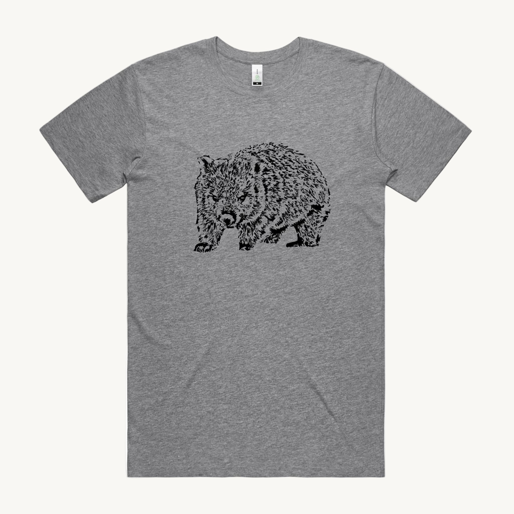 Wombat Black Regular T shirt by High Tees. 