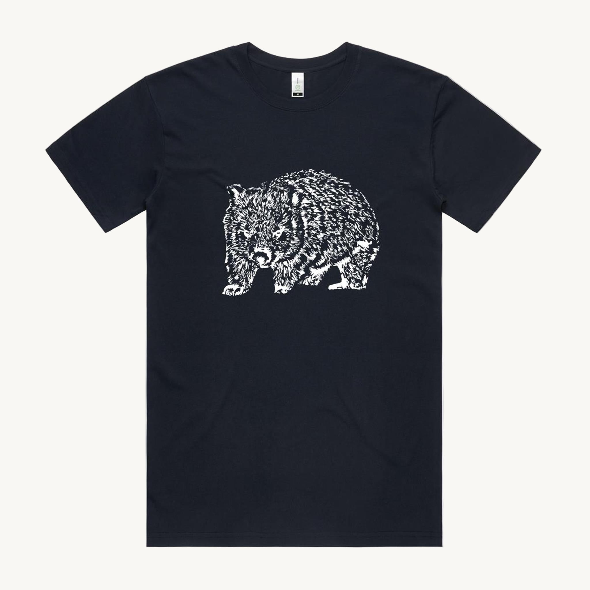 Wombat Black Regular T shirt by High Tees. 