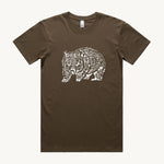 Wombat Walnut Regular T shirt by High Tees. 