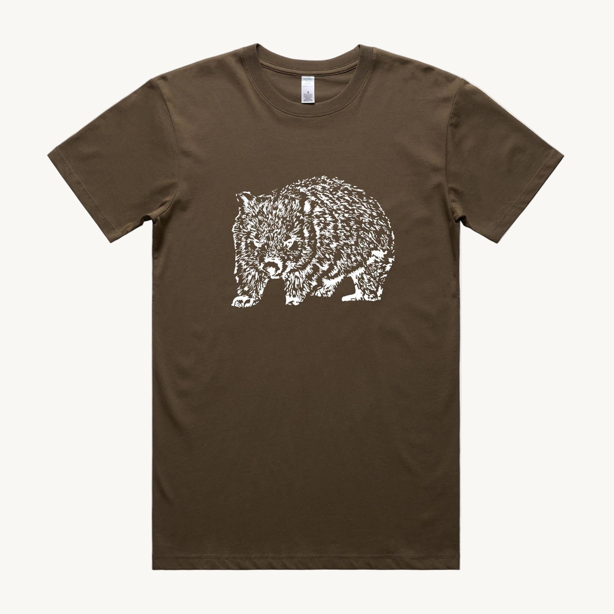 Wombat Walnut Regular T shirt by High Tees. 