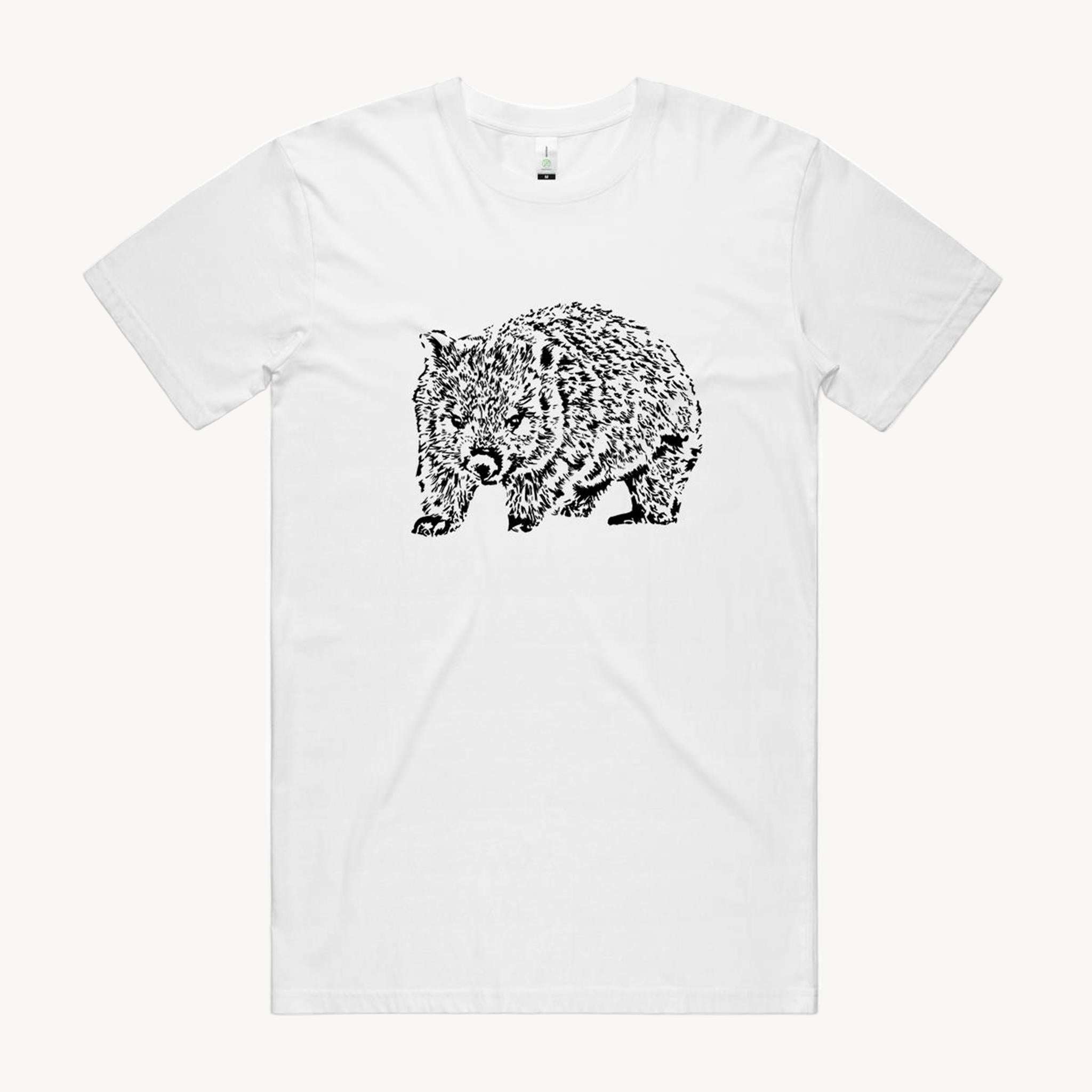 Wombat Black Regular T shirt by High Tees. 
