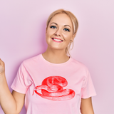King Brown Snake Red Print Women' s T shirt