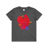 Red Coral Garden Kids T shirt