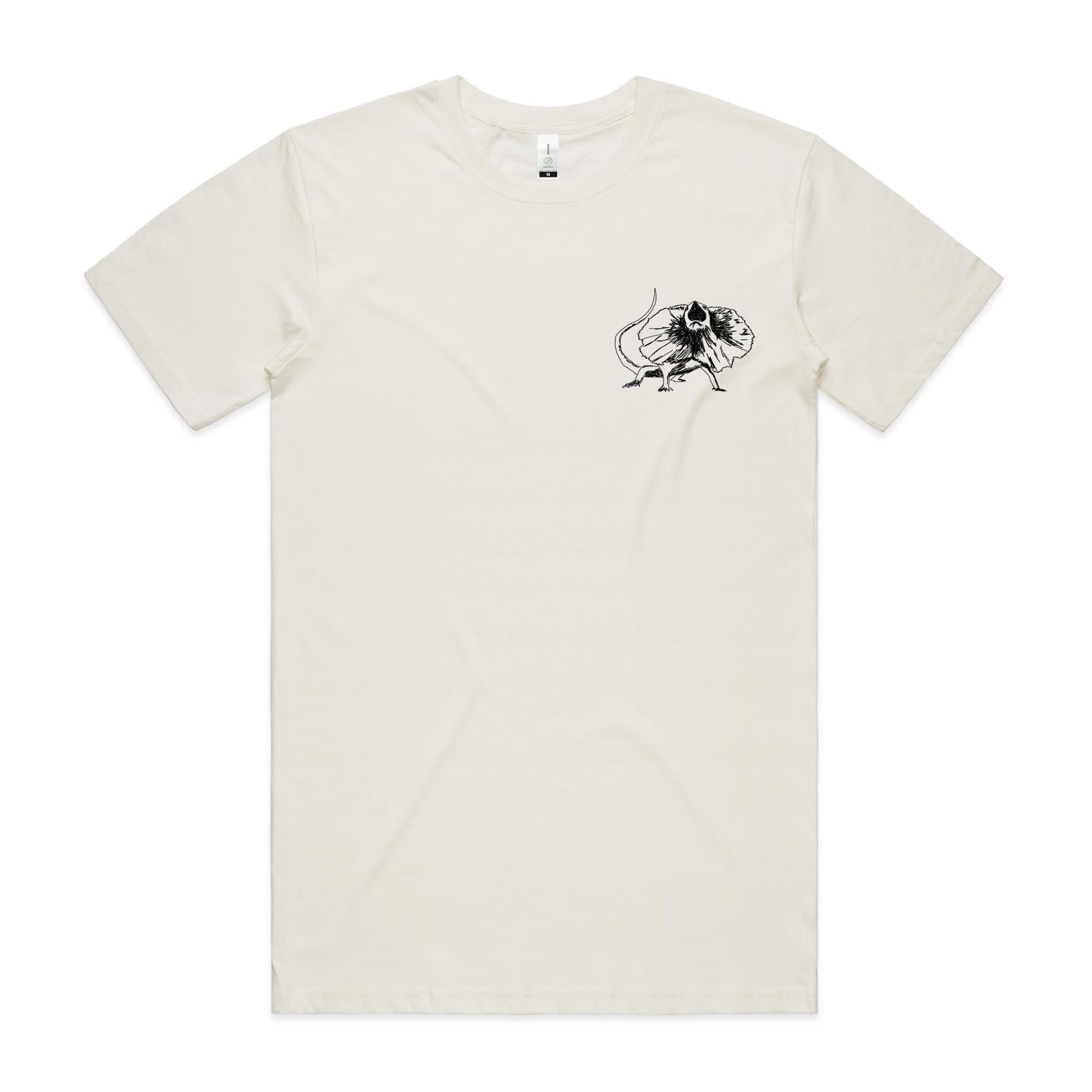 Frill Necked Lizard Pocket Print T shirt