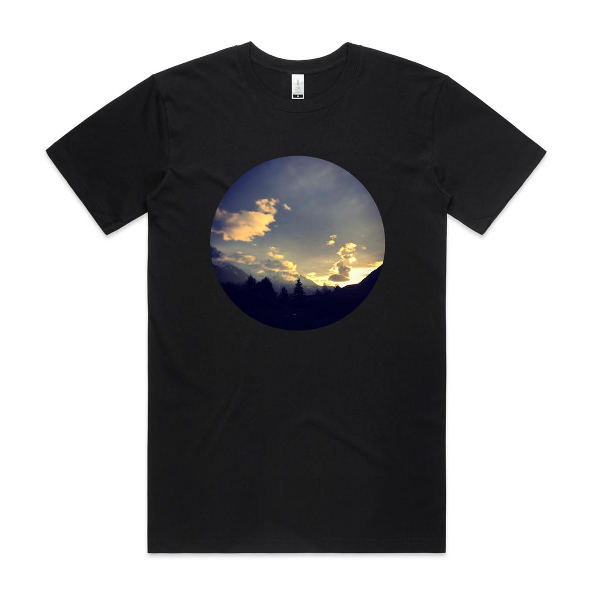 Chamonix Sunset T shirt x