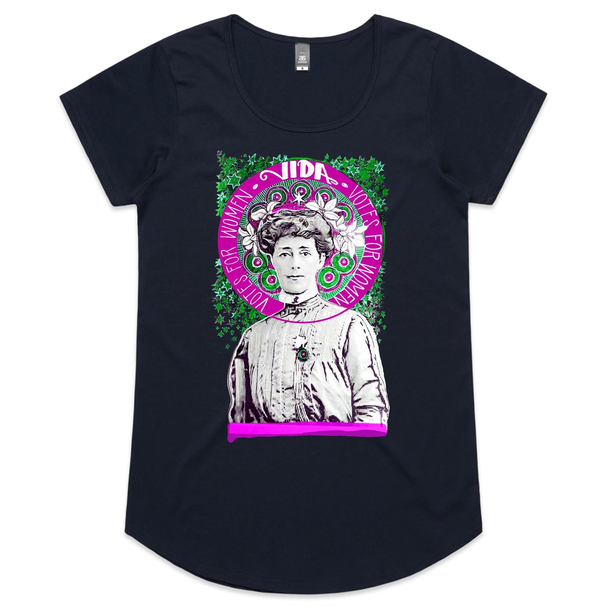 VIDA Women's Scoop T shirt - printed to order