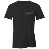 Blue Mountains Water Skink Black T Shirt