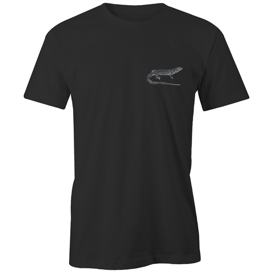 Blue Mountains Water Skink Black T Shirt
