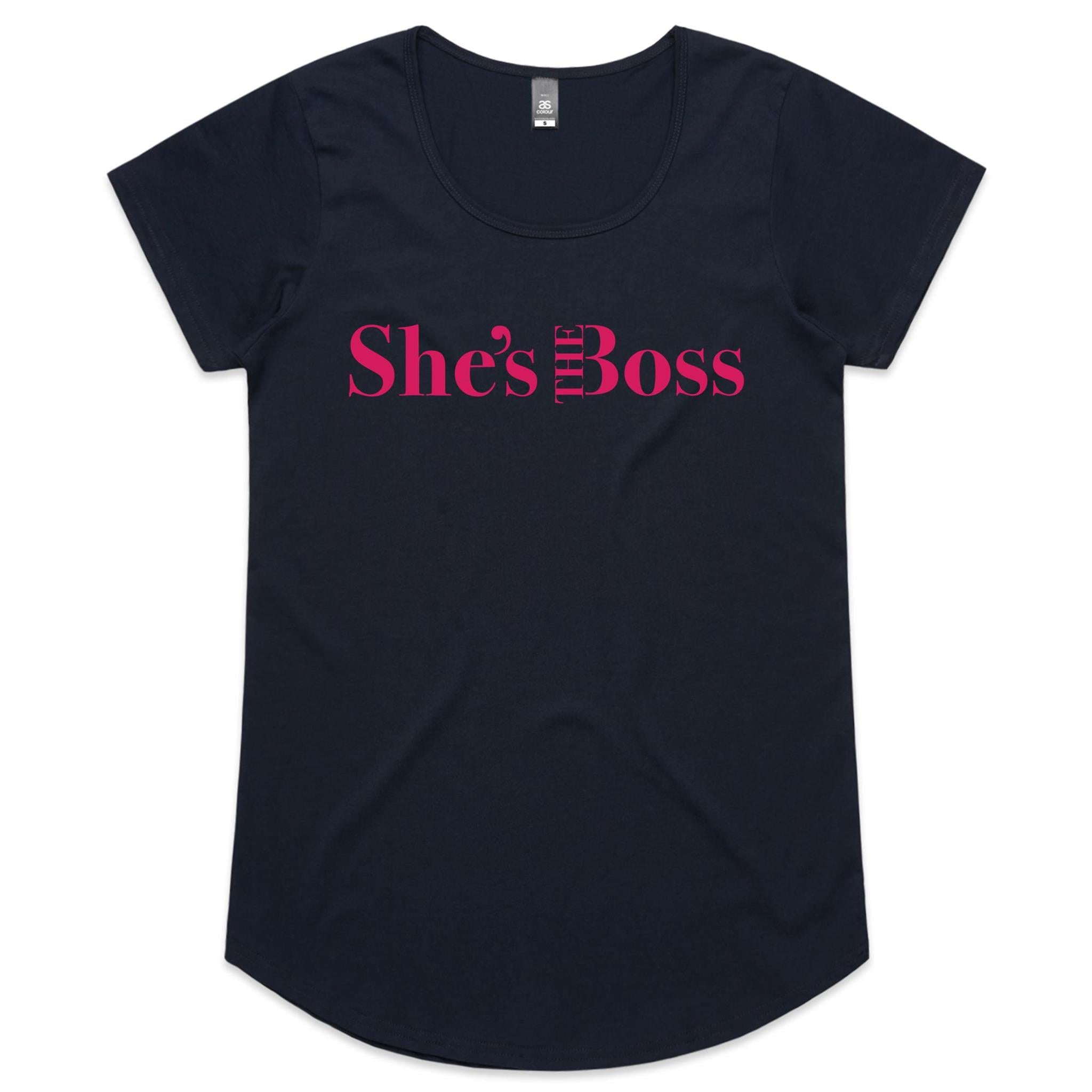 She's The Boss Scoop Tee