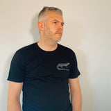 Blue Mountains Water Skink Black T Shirt