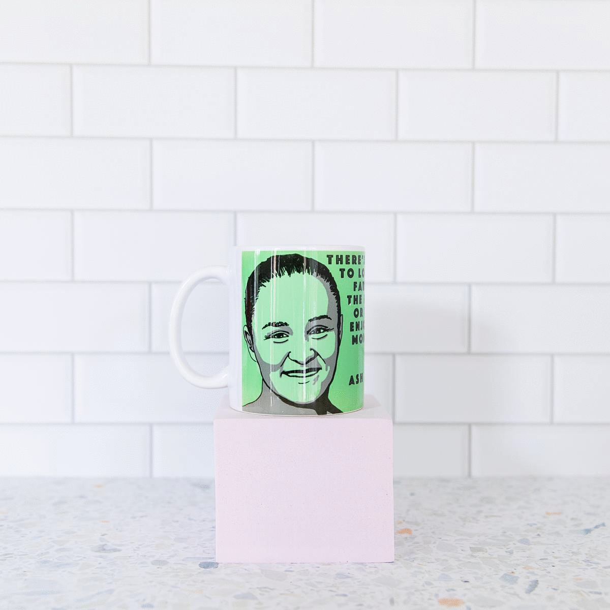 Ash Barty Mug designed by High Tees. 