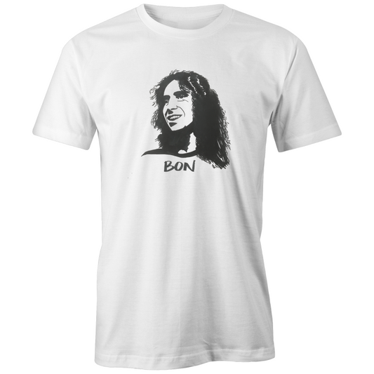 Bon Scott T-shirt – High Tees Australian icon graphic tee, ethically made in Melbourne. ©High Tees