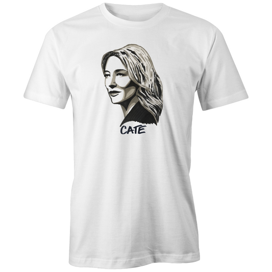 Cate Blanchett T-shirt – High Tees Australian icon graphic tee, ethically made in Melbourne. ©High Tees