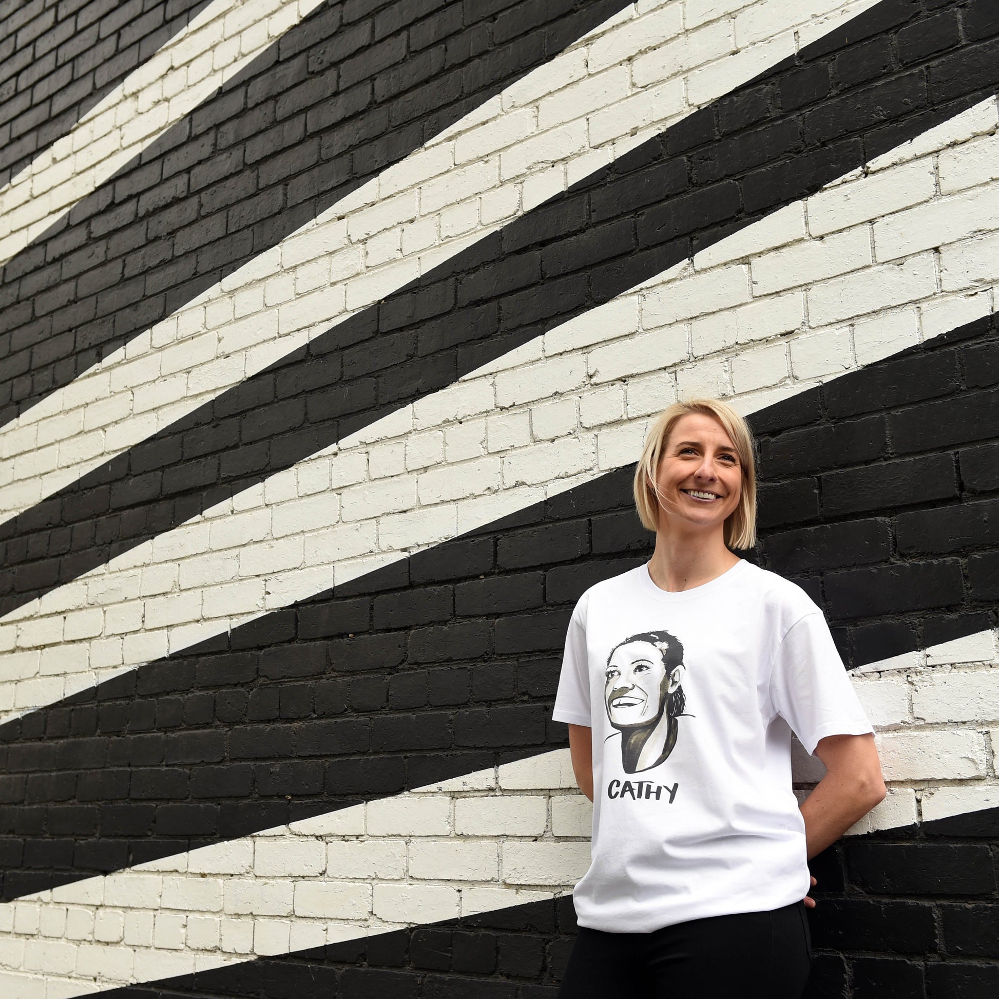 Cathy Freeman T-shirt – High Tees Australian icon graphic tee, ethically made in Melbourne. ©High Tees