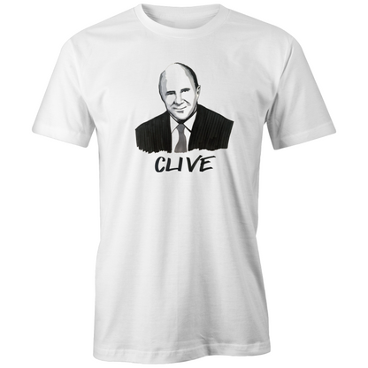 Clive James T-shirt – High Tees Australian icon graphic tee, ethically made in Melbourne. ©High Tees