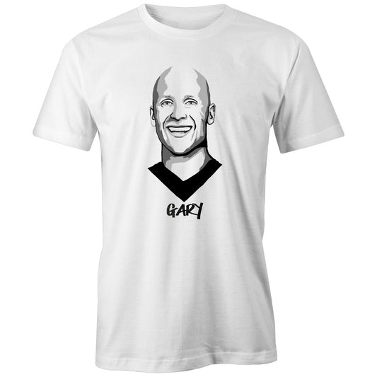Gary Ablett Jnr T-shirt by High Tees. Ethically made in Melbourne from 100% GOTS organic cotton. 10% donated to West Welcome Wagon. ©High Tees