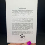Gough Whitlam Back of Card by High Tees