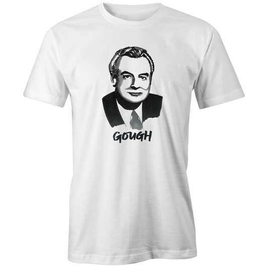 Gough Whitlam T-shirt – High Tees Australian icon graphic tee, ethically made in Melbourne. ©High Tees