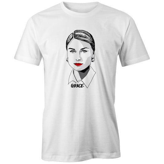 Grace Tame T-shirt – High Tees Australian icon graphic tee, ethically made in Melbourne. ©High Tees