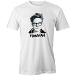 Hannah Gadsby T-shirt by High Tees. Ethically made in Melbourne from 100% GOTS organic cotton. 10% donated to Go Foundation. ©High Tees