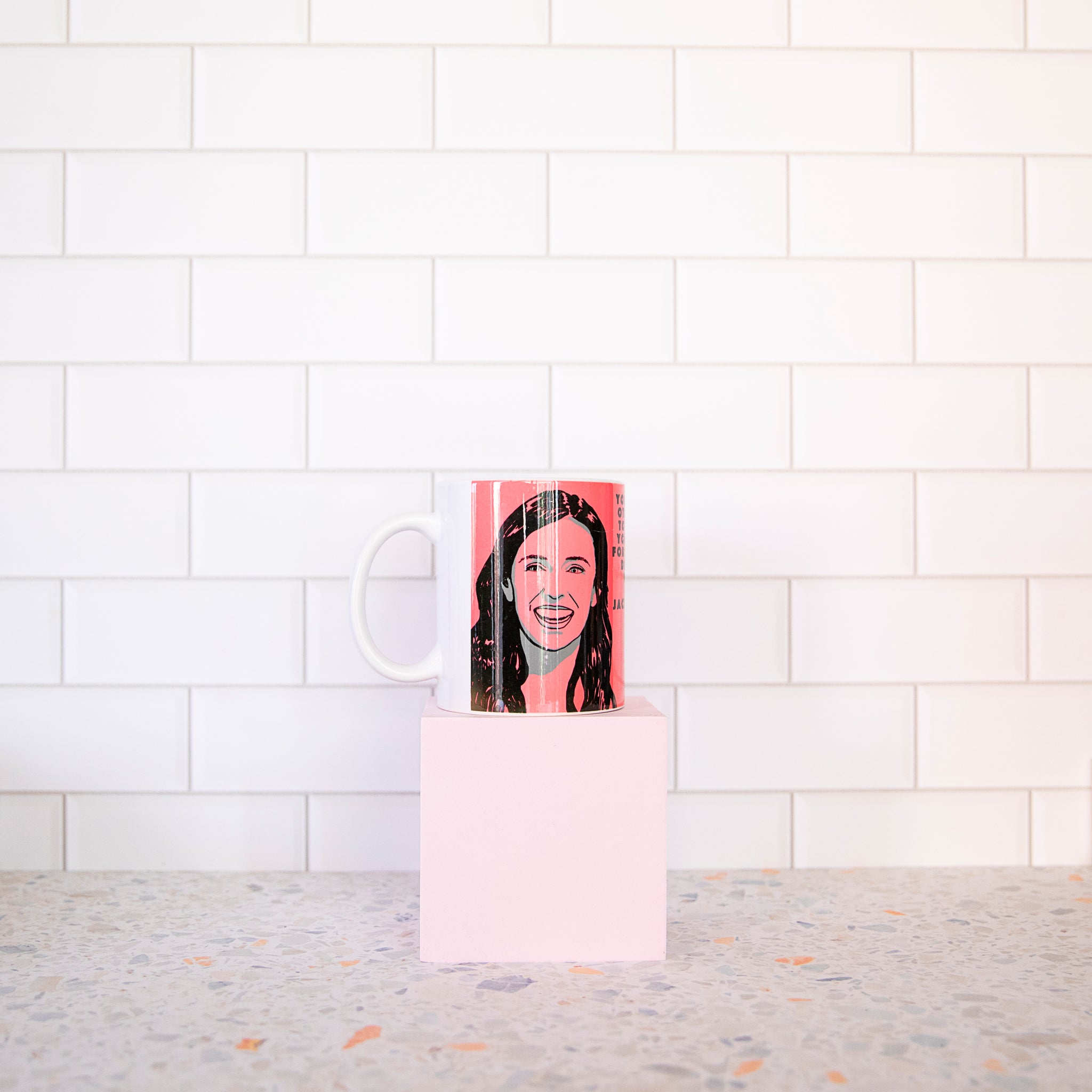 Jacinda Ardern Mug designed by High Tees. 
